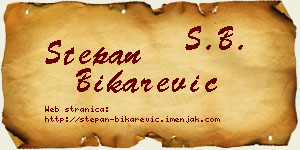 Stepan Bikarević vizit kartica